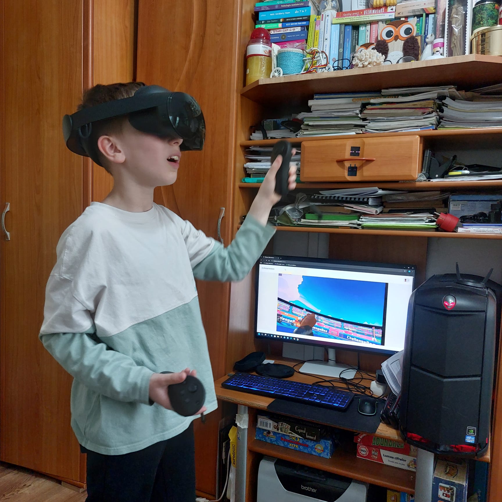 Sesiune de terapie cu ochelari VR